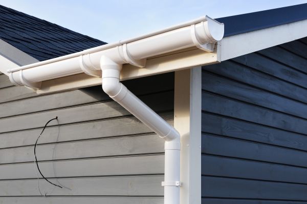PVC Rain Gutter Installation in Granger